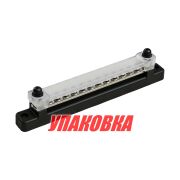 Колодка распределительная электромонтажная с защитной крышкой, 12 контактов (упаковка из 4 шт.)