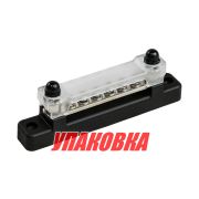 Колодка распределительная электромонтажная с защитной крышкой, 6 контактов (упаковка из 4 шт.)