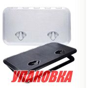 Люк смотровой 353 х 606 мм, черный (упаковка из 2 шт.)