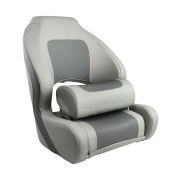 Кресло с болстером Delux Sport Flip Up, обивка угольный/серый винил