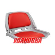 Кресло складное мягкое TRAVELER, цвет серый/красный (упаковка из 4 шт.)