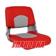 Кресло складное мягкое SKIPPER, цвет серый/красный (упаковка из 2 шт.)