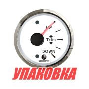 Трим-указатель, белый циферблат, нержавеющий ободок, д. 52 мм, Marine Rocket (упаковка из 10 шт.)