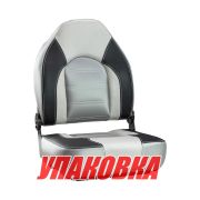 Кресло складное PREMIUM, цвет серый/темно-серый (упаковка из 4 шт.)