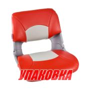 Кресло складное мягкое SKIPPER, цвет серый/красный (упаковка из 4 шт.)