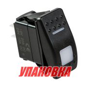 Переключатель двухпозиционный ON-OFF 12В/20А 3р с подсветкой (упаковка из 10 шт.)