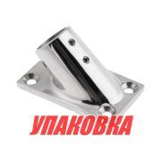 Основание стойки леера (22,2 мм), 45 град, прямоугольное, Marine Rocket (упаковка из 10 шт.)