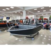 Моторная лодка, ТРИЕРА 460 FISH, серый с Suzuki DF50ATL