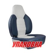 Кресло складное мягкое FISH PRO, цвет серый/синий (упаковка из 2 шт.)