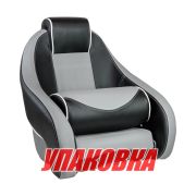 Кресло с болстером Stingray, обивка винил, цвет черный/серый (упаковка из 4 шт.)