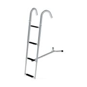 Трап телескопический носовой, 4 черных ступени (ширина 260 мм.)