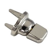 Застежка тентовая DOT поворотная c лапками, никелированная латунь