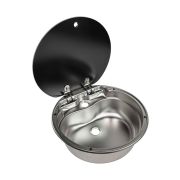 Мойка круглая, стеклянная крышка, Marine Rocket