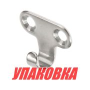 Крючок для одежды 32х12х1.5 мм, нержавеющий (упаковка из 30 шт.)