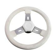 Рулевое колесо ELBA обод белый, спицы серебрянные д.320 мм, уценённое