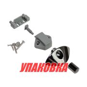 Замок дверной врезной, хромированный D20мм (упаковка из 10 шт.)