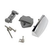 Ручка врезная с замком 79мм, хромированная, D7мм