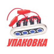 Панель бортового питания, 4 кнопки, Marine Rocket (упаковка из 2 шт.)