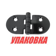 Петля 40х74 мм, цвет черный (упаковка из 10 шт.)