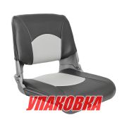 Кресло складное мягкое SKIPPER, серый/темно-серый (упаковка из 4 шт.)