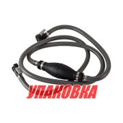 Шланг топливный d9/D15 мм с грушей и переходниками: Yamaha, Tohatsu/Nissan, Mercury (упаковка из 10 шт.)